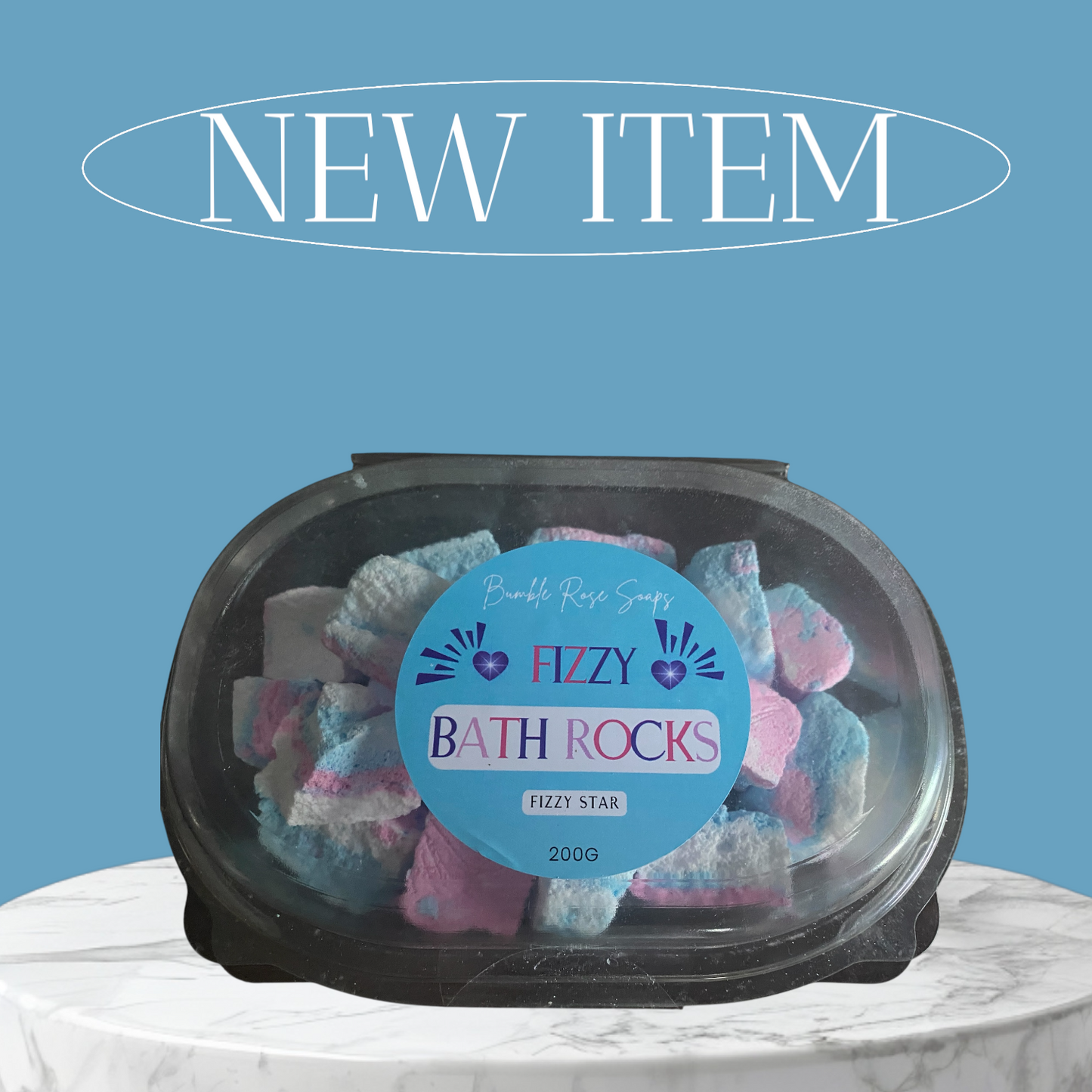 Bath Bomb Rocks - Fizzy Star