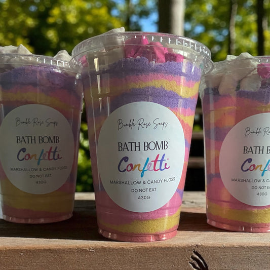 Marshmallow and Candy Floss - Bath Bomb Confetti
