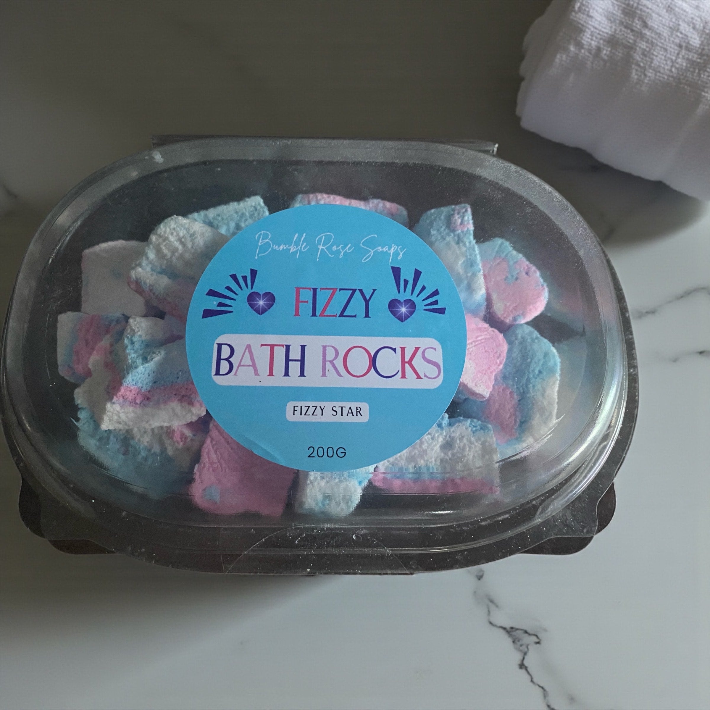 Bath Bomb Rocks - Fizzy Star